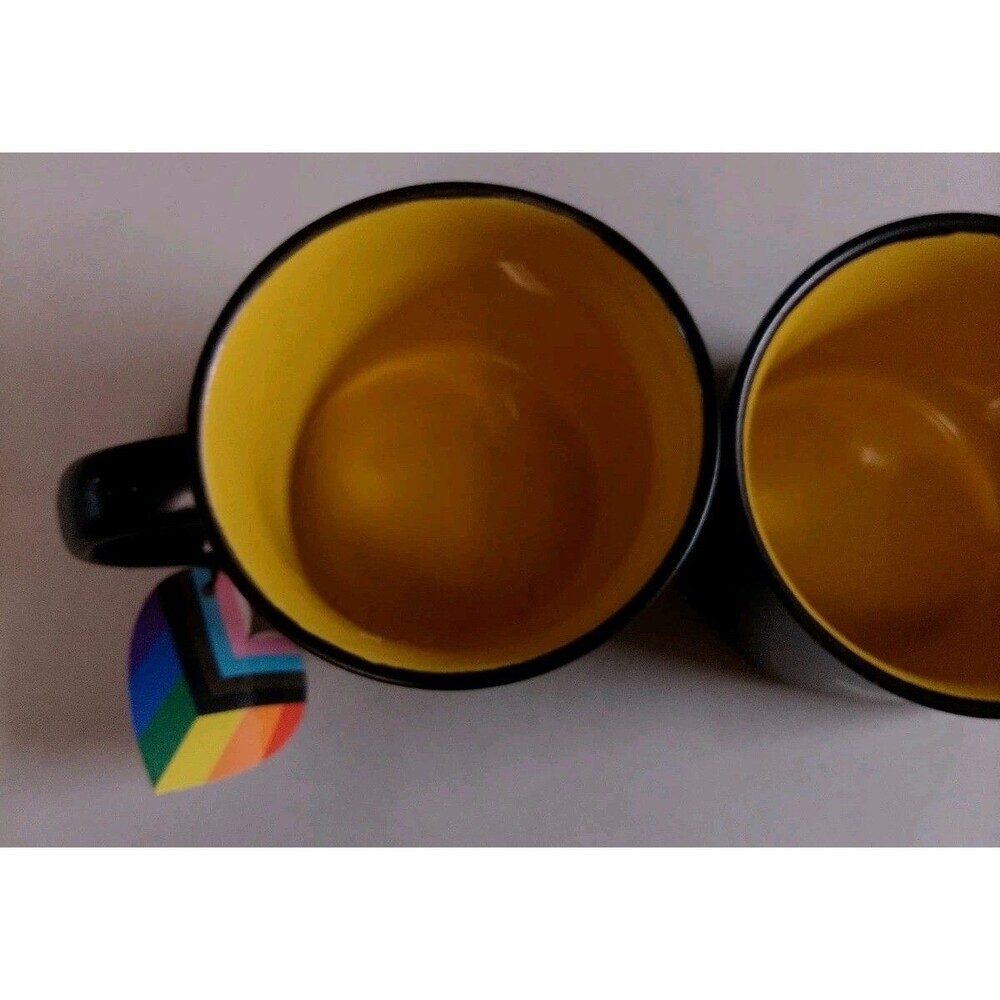NWT Sheffield Home "Be You" Pride Mug Set of 2 Non-Binary Heart Eyes Smiley Face - Picture 13 of 16